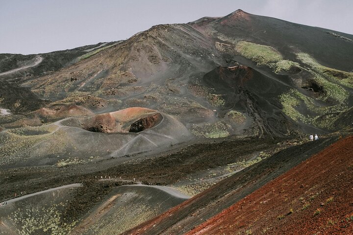 Excursion au volcan Etna, dégustation de vins, déjeuner dans un domaine viticole et transfert