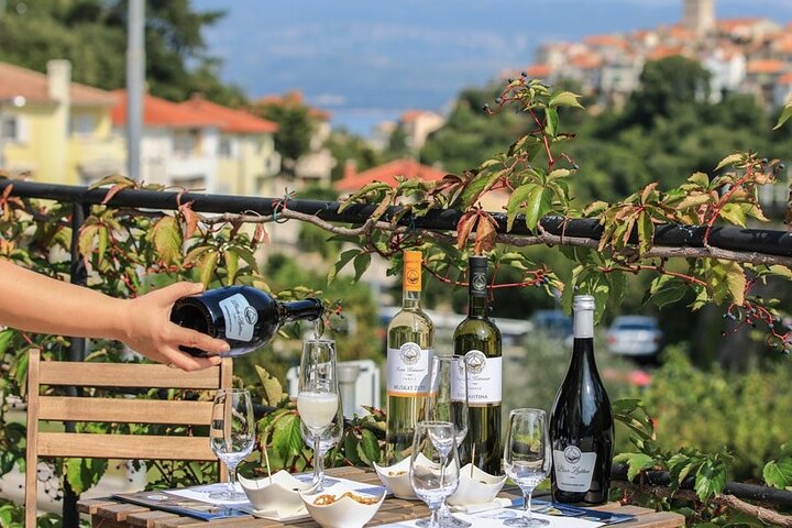 Isola di Krk : tour in cantina, degustazione di vini biodinamici e abbinamento gastronomico