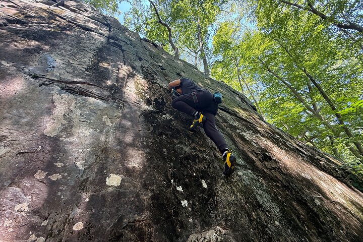 Inleiding tot rotsklimmen in Delaware Water Gap PA