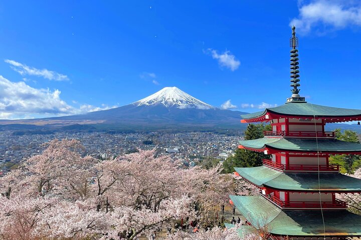 Spectaculaire croisière sur le mont Fuji et le lac, nouilles faisant l'expérience