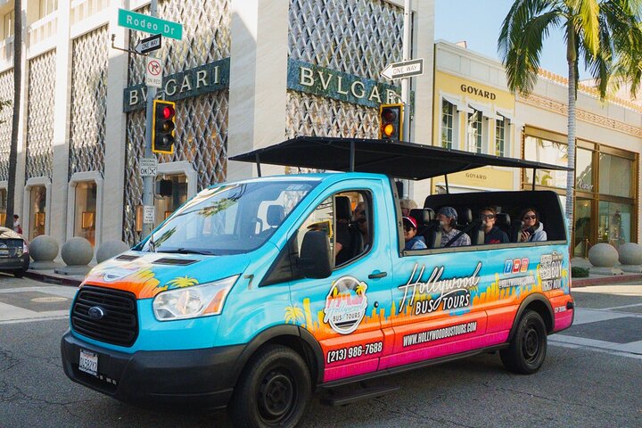 Rondleiding door Hollywood, Beverly Hills & Celebrity Homes met de Openluchtbus