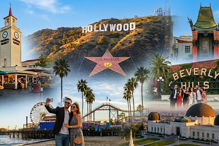 Tour av LA, Hollywood, Beverly Hills og Beach med Hotel Pickup