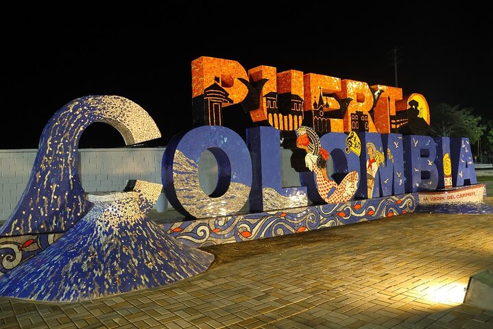 Escapada noturna caribenha, Barranquilla e Puerto Colombiano