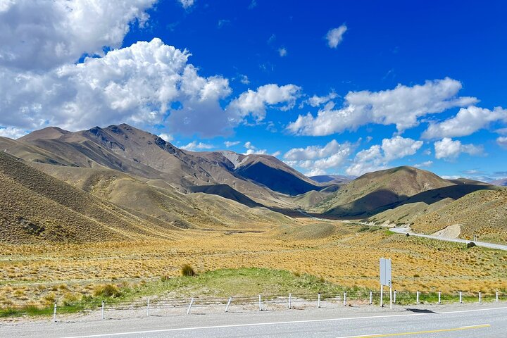 Excursão só de ida de Christchurch a Queenstown via Mt Cook e Lago Tekapo
