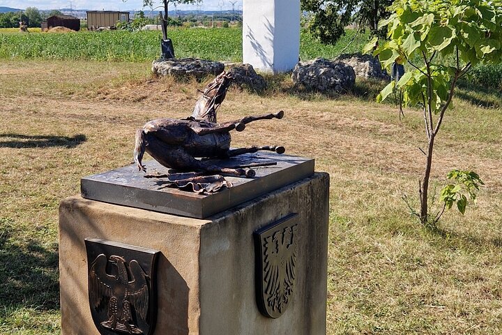 Viaggio al campo di battaglia di Austerlitz vicino a BRNO nella Repubblica Ceca