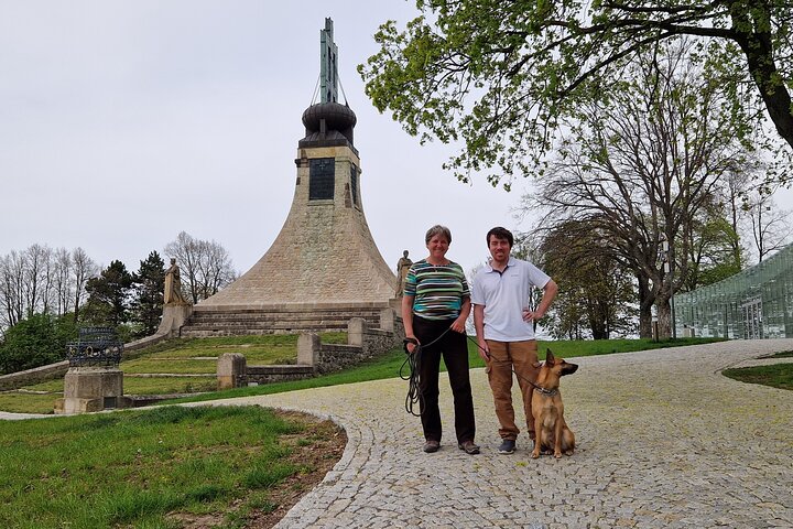 Viaggio al campo di battaglia di Austerlitz vicino a BRNO nella Repubblica Ceca