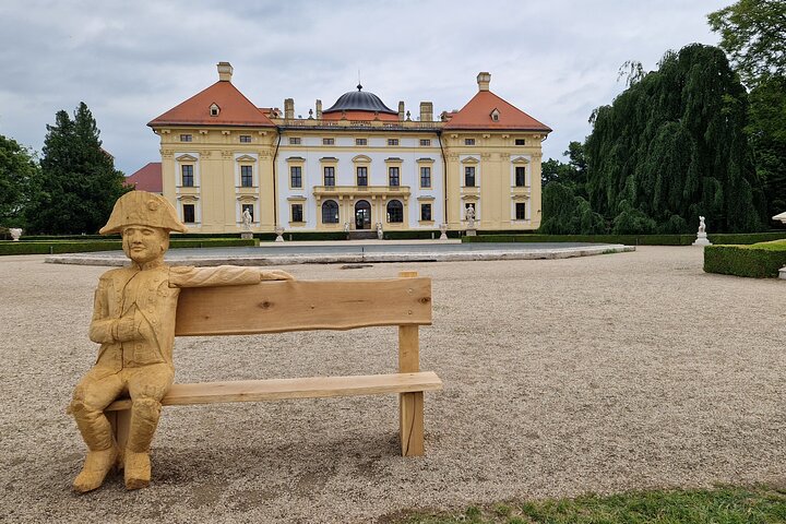 Viaggio al campo di battaglia di Austerlitz vicino a BRNO nella Repubblica Ceca