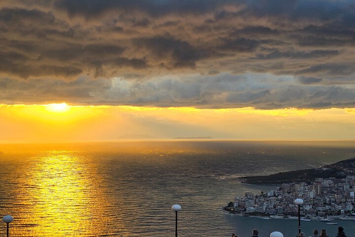 Blue Eye Experience & Lekursi Castle Sunset from Saranda