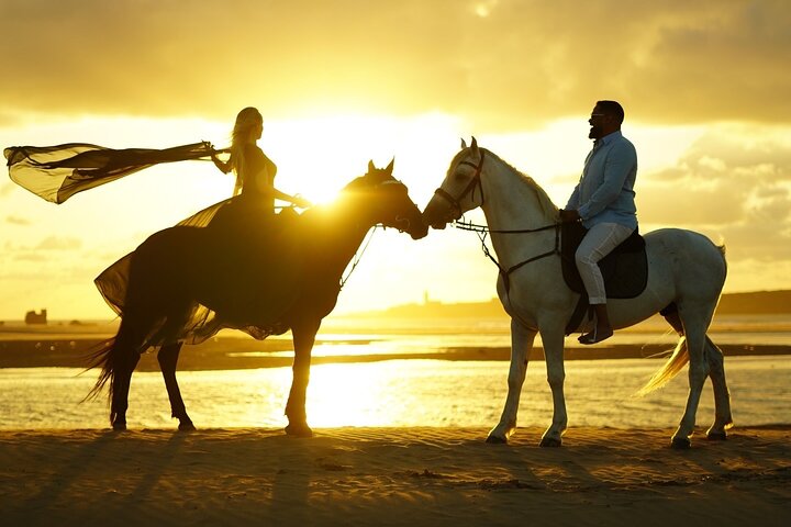 Paardrijden op Essaouira Beach Flexibele duur en zonsondergang