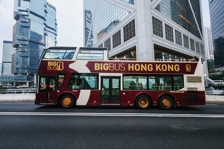 Excursion touristique à arrêts multiples Big Bus en bus à toit ouvert à Hong Kong