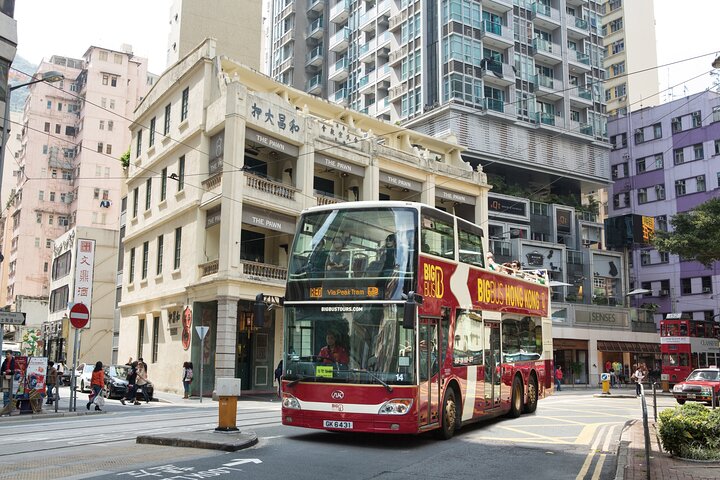 Excursion touristique à arrêts multiples Big Bus en bus à toit ouvert à Hong Kong