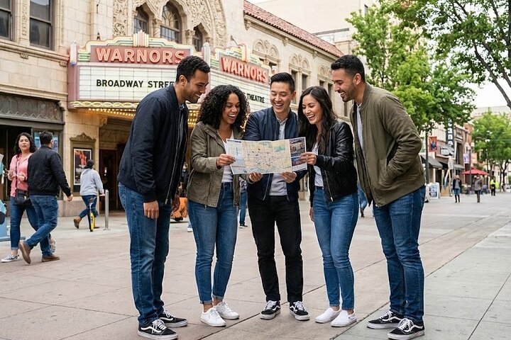 Ein epischer Kunstspaziergang in Fresno : Wandmalereiviertel schillernd Downtown Dash