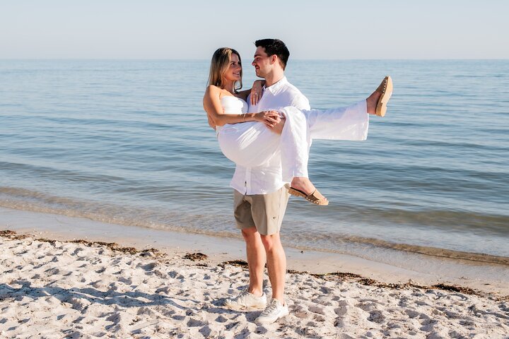Séance privée de photos de vacances avec photographe à Tybee Island