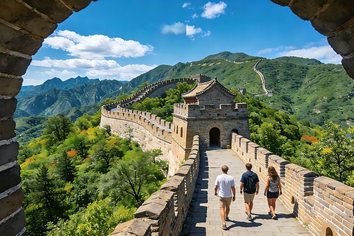 Jinan privat dagstur till Mutianyu Great Wall i Peking med Bullet Train