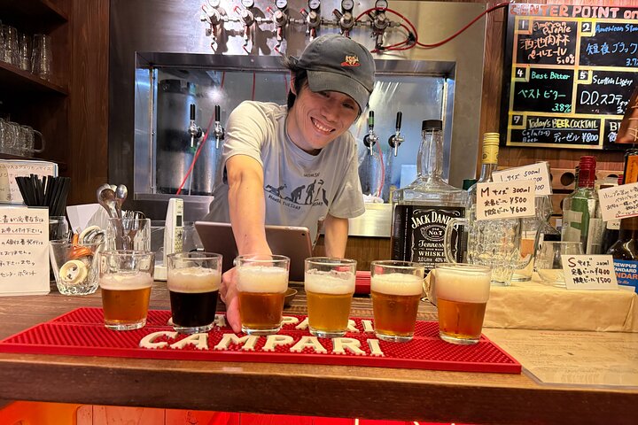 Osaka Craft Beer Tour: 2 lokala bryggerier med guidade provningar