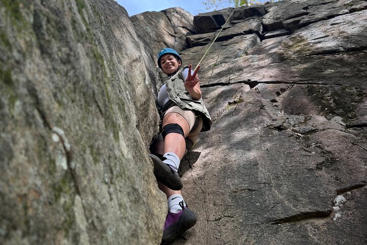Inleiding tot rotsklimmen in Delaware Water Gap PA