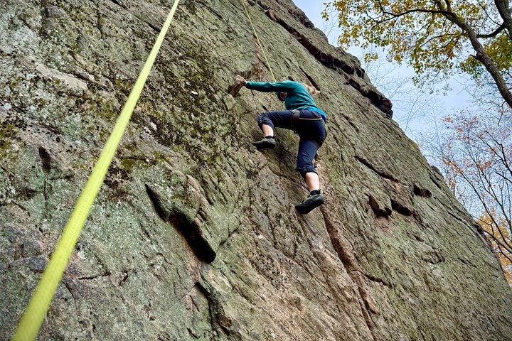 Inleiding tot rotsklimmen in Delaware Water Gap PA