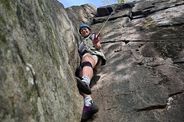 Fortgeschrittene Klettern in Delaware Water Gap PA