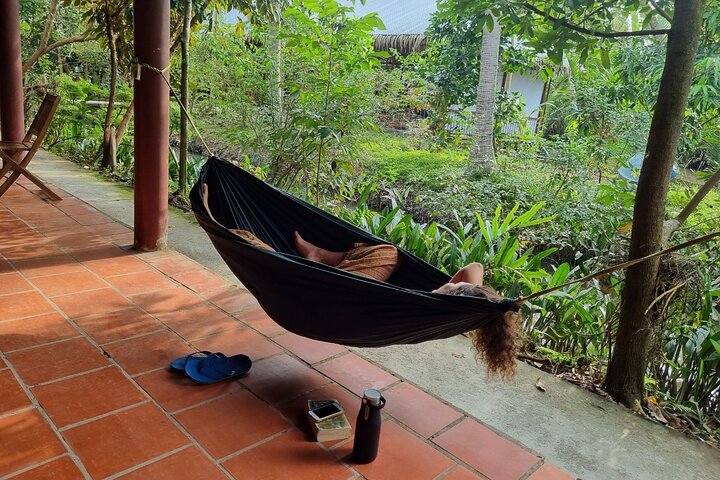 Ben Tre Mekong Zig Zag: Skoter, segelbåt och mat (hel dag)
