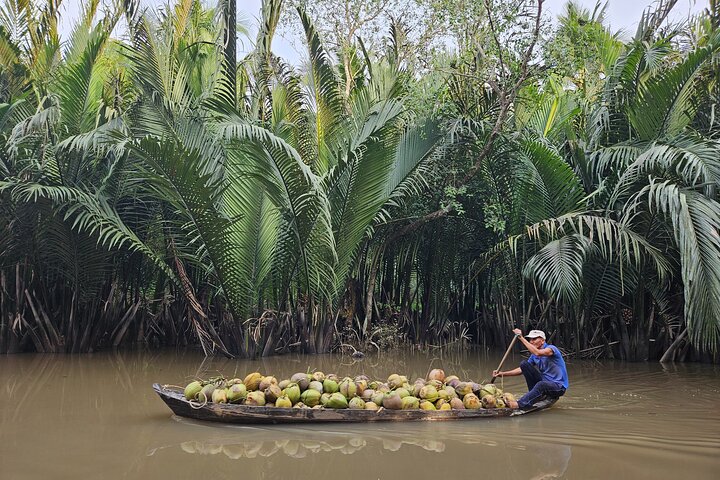 Ben Tre Mekong Zig Zag: Skoter, segelbåt och mat (hel dag)