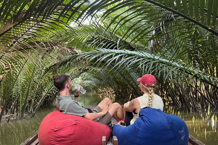 Ben Tre Mekong Zig Zag: Skoter, segelbåt och mat (hel dag)