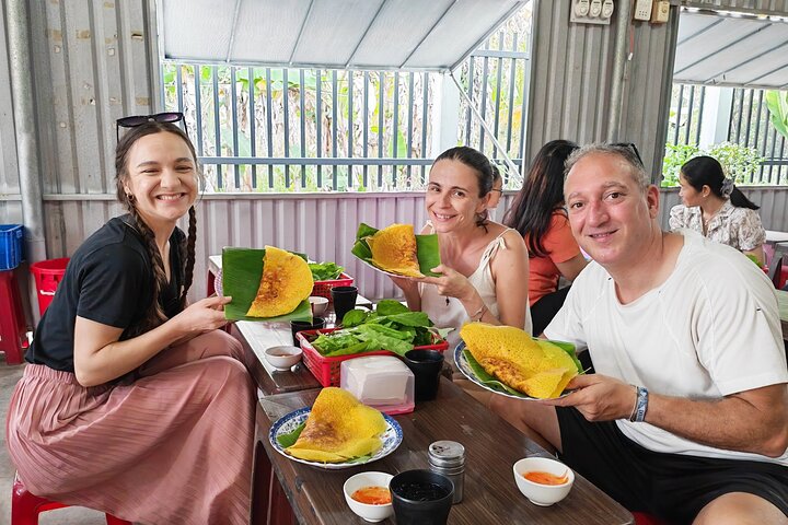 Ben Tre Mekong Zig Zag: Skoter, segelbåt och mat (hel dag)