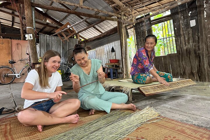 Ben Tre Mekong Zig Zag: Skoter, segelbåt och mat (hel dag)
