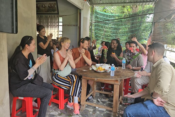 Ben Tre Mekong Zig Zag: Skoter, segelbåt och mat (hel dag)
