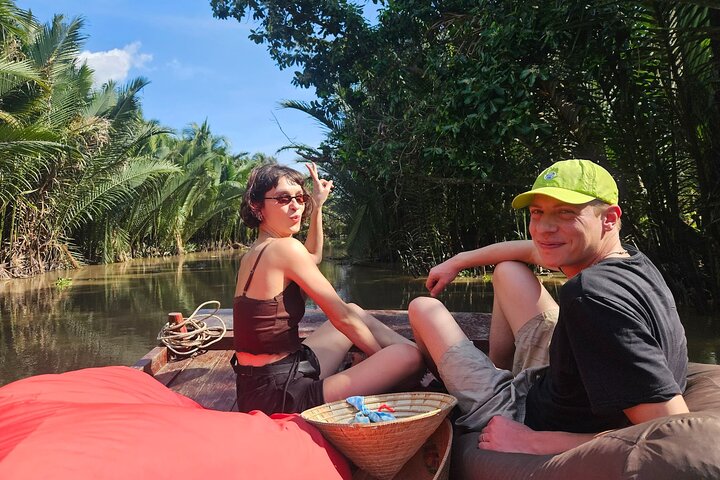 Ben Tre : Scooter, Kultur, Segelbåt och Mekongmat (halvdag)