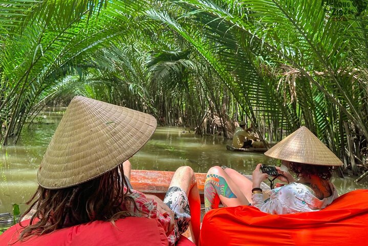 Ben Tre : Scooter, Kultur, Segelbåt och Mekongmat (halvdag)