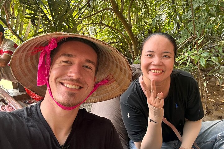 Ben Tre : Scooter, Kultur, Segelbåt och Mekongmat (halvdag)