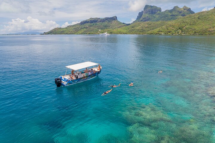 Hel dag i Bora Bora med lunsj på Motu Fanfan