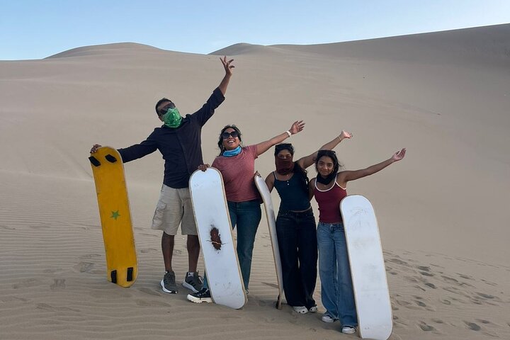 Från Ica eller Huacachina: Buggy- och sandboardtur med solnedgång