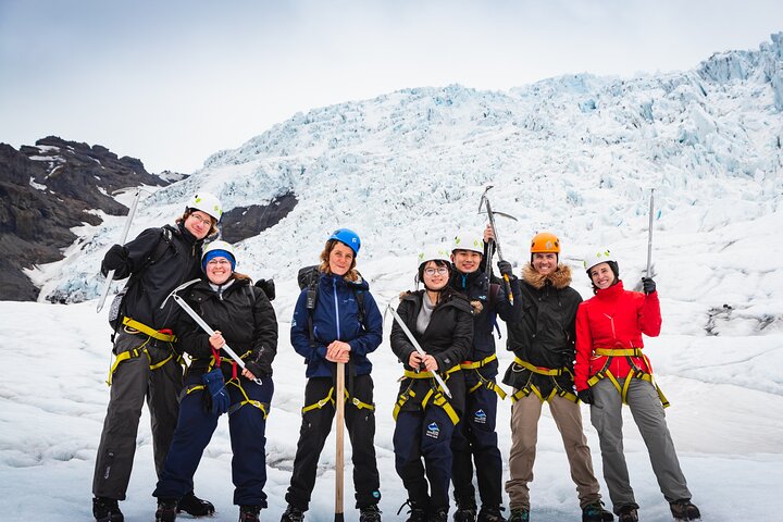 Skaftafell : Caminata por el glaciar de hielo azul en Vatnajökull