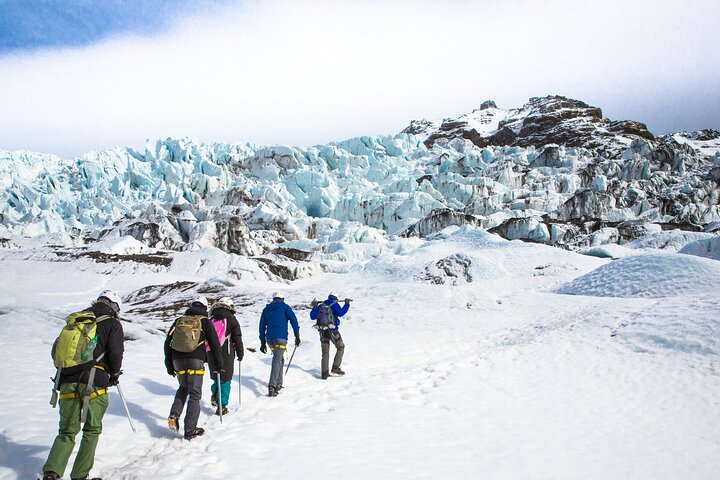 Skaftafell : Caminata por el glaciar de hielo azul en Vatnajökull