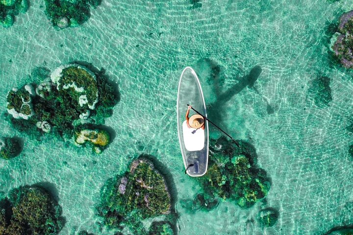 Miyakojima 《Chartered》》With drone photography|Clear SUP & Sea Turtle Snorkel Tour|No additional charge|Full refund guarantee|Free rental and photography