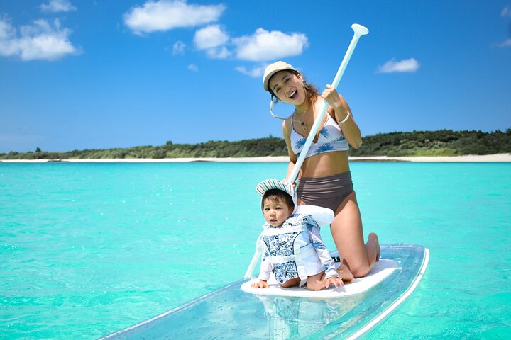 Miyakojima 《Chartered》》With drone photography|Clear SUP & Sea Turtle Snorkel Tour|No additional charge|Full refund guarantee|Free rental and photography