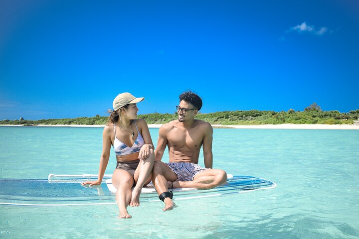 Miyakojima 《Chartered》》With drone photography|Clear SUP & Sea Turtle Snorkel Tour|No additional charge|Full refund guarantee|Free rental and photography
