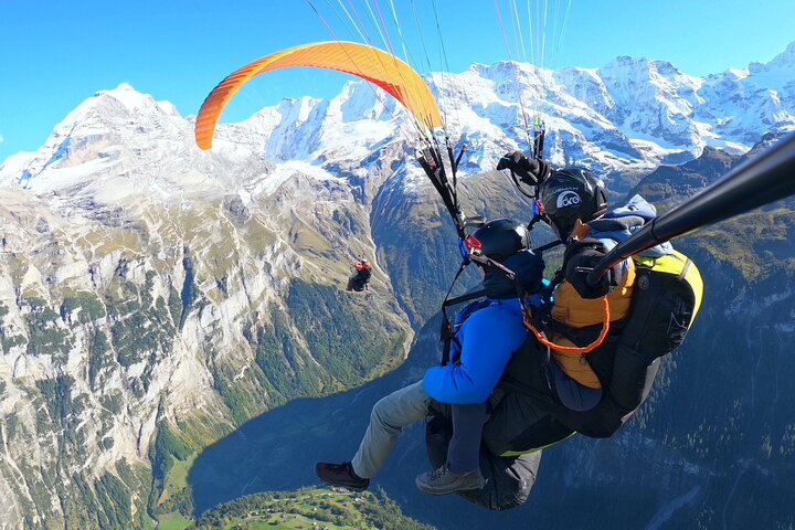 Mürren-Lauterbrunnen : vols panoramiques en parapente tandem