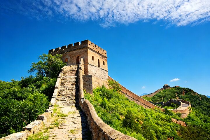 Jinan privat dagstur till Mutianyu Great Wall i Peking med Bullet Train