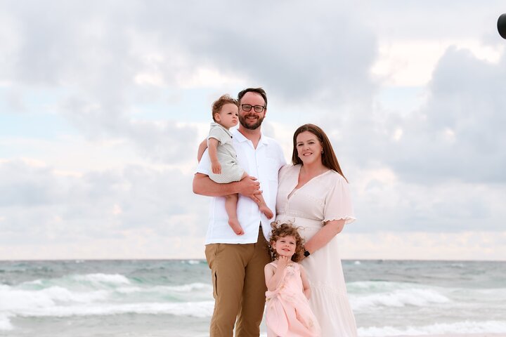 Séance privée de photos de vacances avec photographe à Tybee Island