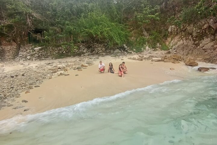 Excursão privada 9 Bayes of Huatulco a San Agustin + esportes Pesca