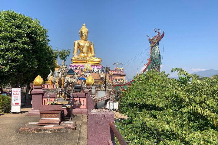Gyllentriang Thailändsk Myanmar Laos gräns Khongfloden Gamla staden