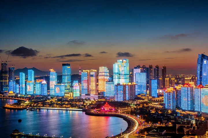 Qingdao dopo il tramonto: Tour di illuminazione di 4 ore con opzioni