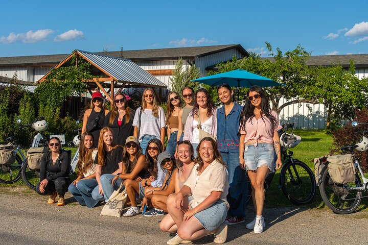 Visite du vin de Kelowna en vélo électrique avec dégustations, déjeuner et vue sur l'Okanagan