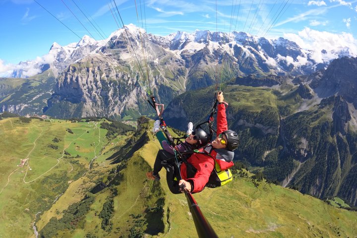 Mürren-Lauterbrunnen : vols panoramiques en parapente tandem