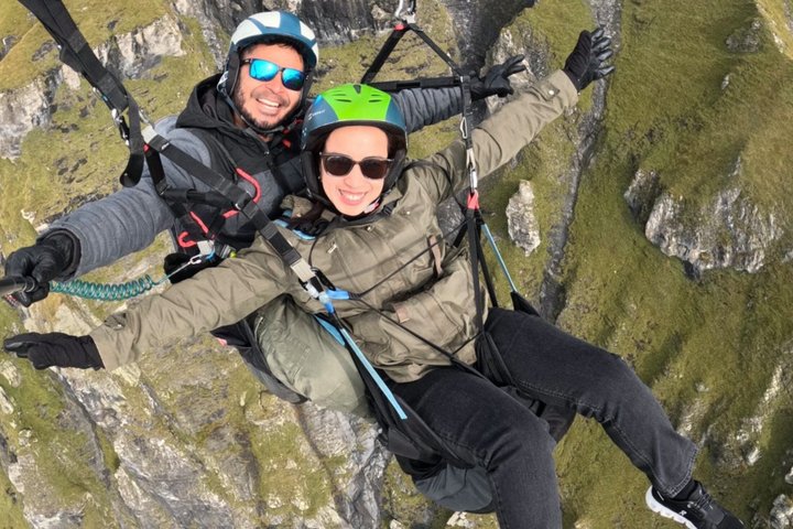 Mürren-Lauterbrunnen : vols panoramiques en parapente tandem