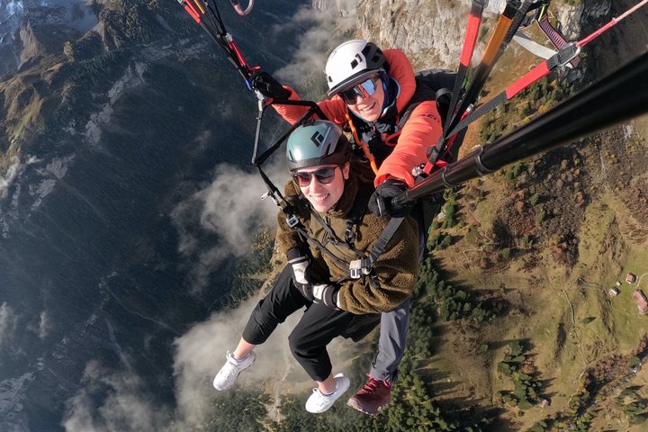 Mürren-Lauterbrunnen : vols panoramiques en parapente tandem