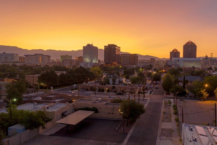 Zeer slechte filmlocaties Audio Driving Tour in Albuquerque