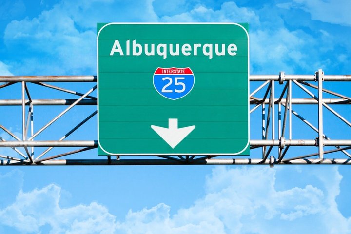 Zeer slechte filmlocaties Audio Driving Tour in Albuquerque